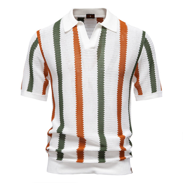 Polo Transpirable con Tejido Hueco para Hombre - Manga Corta Verano