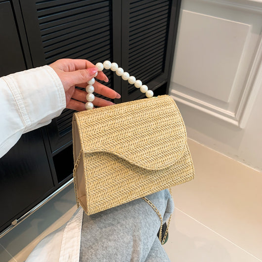 Bolso de Cadena de Perlas Estilo Elegante - Image 8