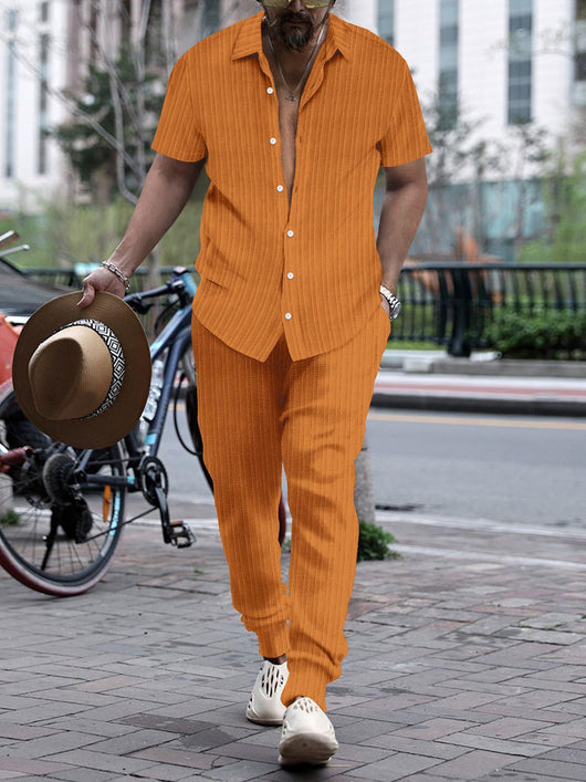 Conjunto de Playa Hombre: Camisa Suelta y Pantalón Corto - Image 11
