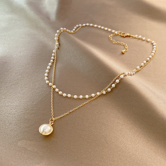 Collar de Perlas Doble Capa para Verano - Cadena de Clavícula Moda INS - Image 12