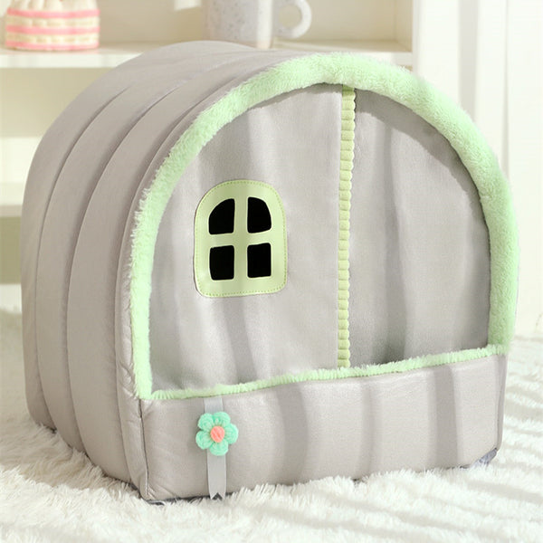 Cama Térmica Cerrada para Gatos - Protección en Todas las Estaciones