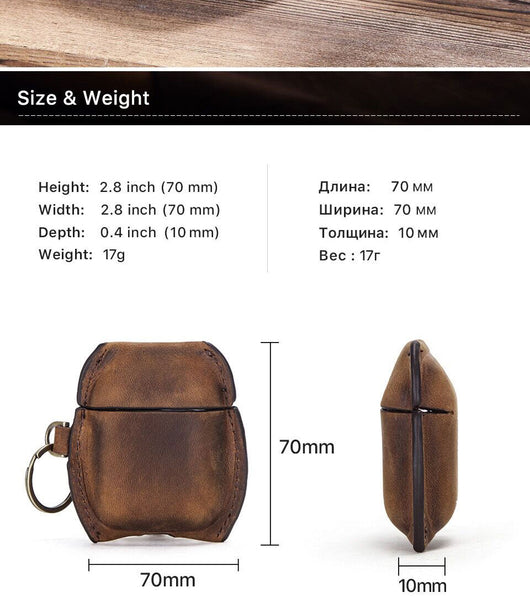 Estuche de Cuero Crazy Horse con Auriculares Bluetooth Inalámbricos - Image 9