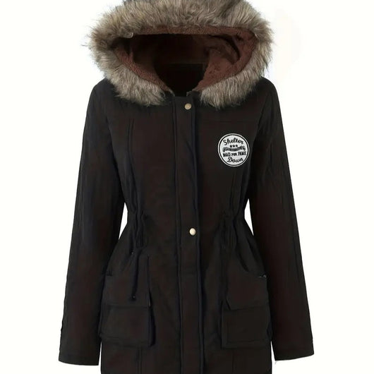 Chaqueta Hoodie Ajustada Casual Cordones Mujer Largo Europeo Americano - Image 3