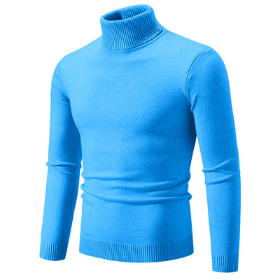 Suéter Cuello Alto Básico para Hombre - Estilo Europeo y Americano - Image 15