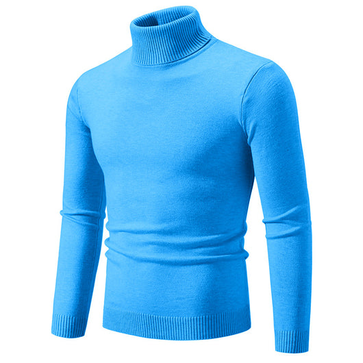 Suéter Cuello Alto Básico para Hombre - Estilo Europeo y Americano - Image 15
