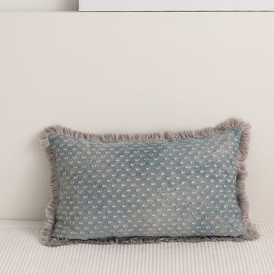 Funda de Almohada Jacquard con Franja de Denim - Image 7
