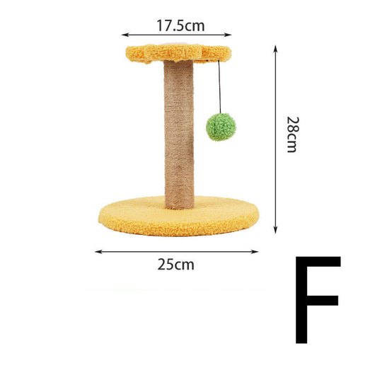 Árbol Rascador Compacto para Gatos con Columna de Sisal y Pelota Interactiva - Image 9