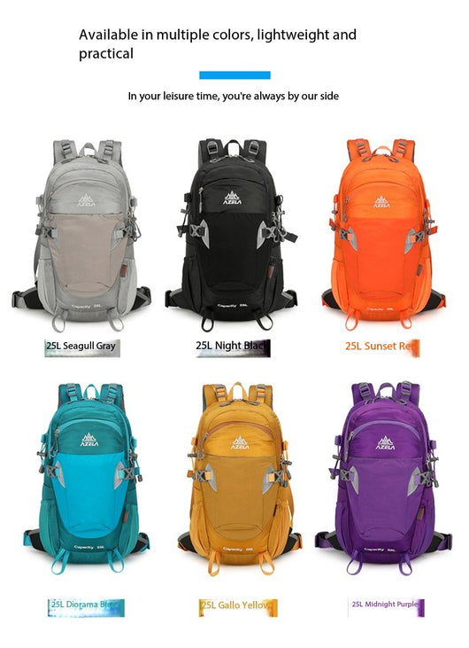 Mochila de Senderismo AZELA Gris - Mochila Multifuncional para Camping y Aventuras - Image 14
