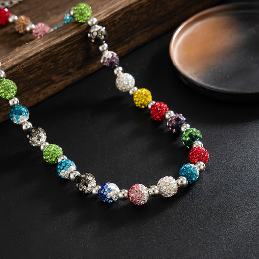 Collar para Hombre con Diamantes de Colores y Perlas de Diamante - Image 4