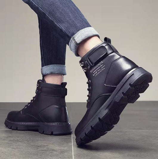 Botas Altas Estilo Coreano para Hombre - Image 11