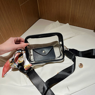 Bolso Transparente con Correa Ancha para Mujer - Estilo Crossbody - Image 11