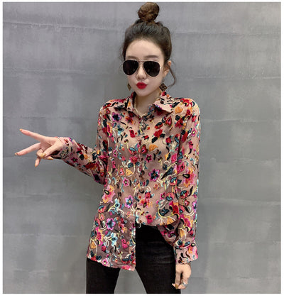 Abanico Camiseta de Malla Floral - Image 13
