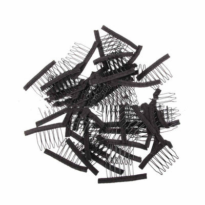 Pinza de Acero para Peluca con Peine Integrado y Red Ajustable