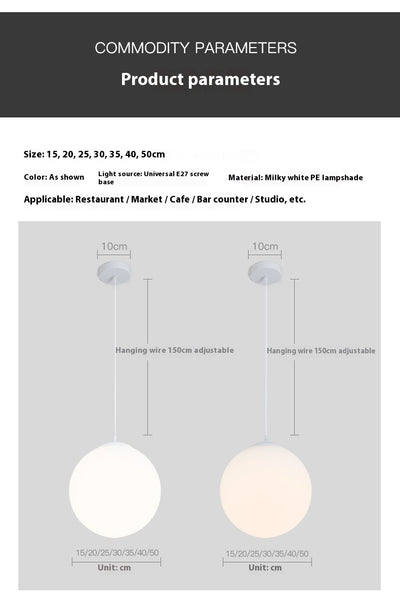 Lámpara de Techo Minimalista con Esfera Simple para Sala - Image 28