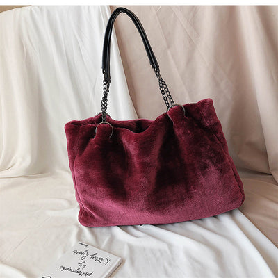 Bolso de Hombro Tote con Cadena - Gran Capacidad y Estilo - Image 8