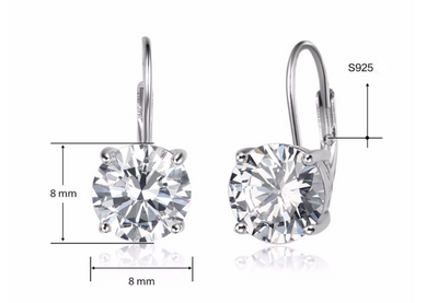 Aretes de Plata 925 con Diamantes - Diseño Minimalista Elegante - Image 6