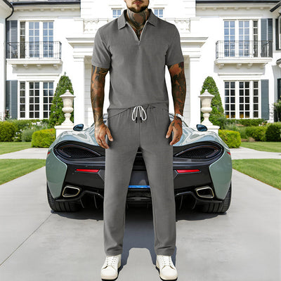 Conjunto Elegante de Polo y Pantalón en Pana para Hombre - Image 24