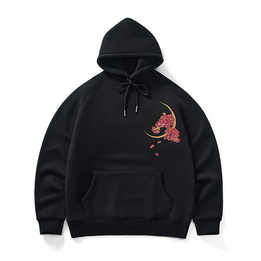 Sudadera con Capucha Dragón Bordado Pesado Otoño Invierno para Hombre - Image 5