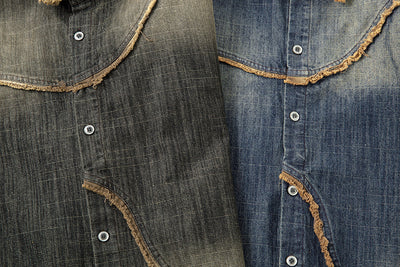 Camisa Denim Degradada Efecto Vintage para Hombre - Image 15