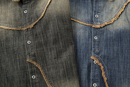 Camisa Denim Degradada Efecto Vintage para Hombre - Image 15