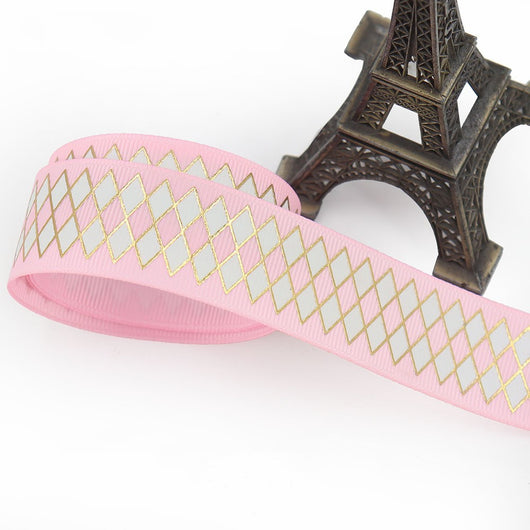 Cinta Decorativa Bronceada con Textura Geométrica de 25mm - Image 38