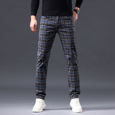 Pantalones Casuales de Algodón Estilo Británico para Hombre - Image 11