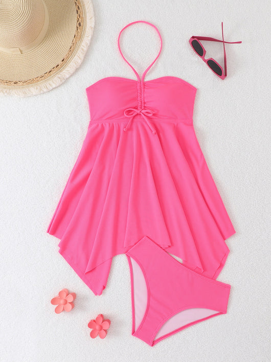 Bikini Dos Piezas con Halter y Falda Asimétrica - Image 8