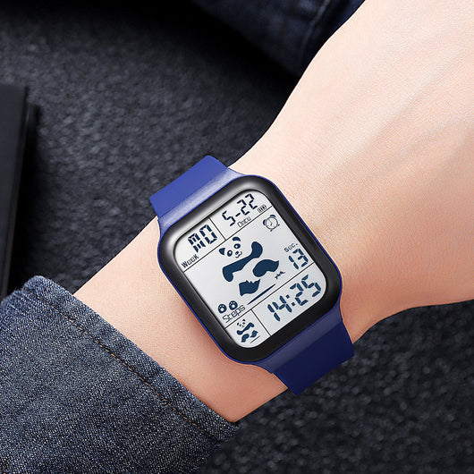 Reloj Deportivo Panda Cuadrado Unisex Resistente al Agua con Múltiples Funciones - Image 4