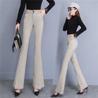 Pantalón Pana Cintura Alta Acampanado Suave y Cómodo - Image 6