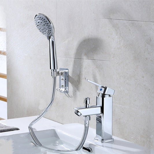 Grifo Monomando Lavabo Ducha 2 en 1 con Control de Agua Caliente y Fría