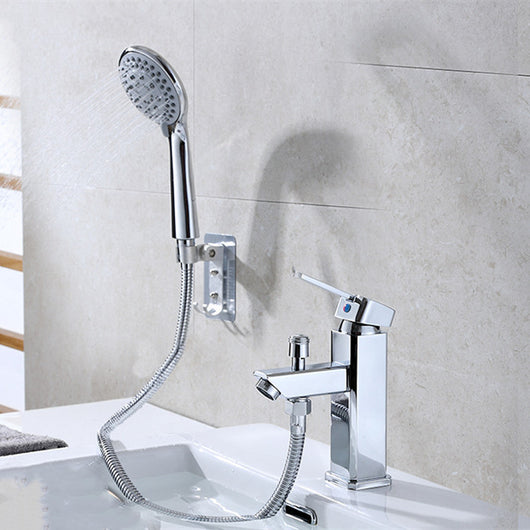 Grifo Monomando Lavabo Ducha 2 en 1 con Control de Agua Caliente y Fría