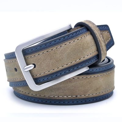 Cinturón de Cuero PU para Hombre con Hebilla de Pasador - Image 3
