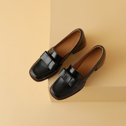 Zapatos Ejecutivos de Cuero Suave con Tacón Robusto - Image 20