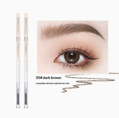 Lápiz de Cejas Doble Punta Ultrafino Impermeable de Larga Duración - Image 9
