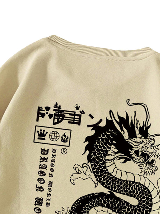 Sudadera Holgada Estampado Dragón Tokio Otoño Invierno - Image 6