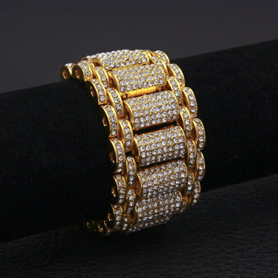 Pulsera de Eslabones con Diamantes Hip-hop Urbano para Hombre - Image 15