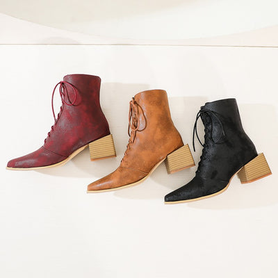 Botas Martin para Mujer con Tacón Grueso y Punta Afilada - Image 11