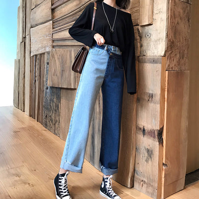 Pantalones Vaqueros Mujer Cintura Alta Cropped Fit Loose y Slim - Image 14