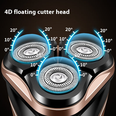 Afeitadora Flotante de Tres Cabezales con Anillo Doble para Hombre - Image 9