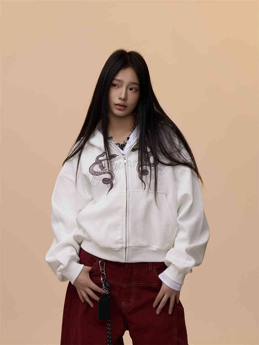 Sudadera Estampada con Capucha Retro para Mujer - Image 4