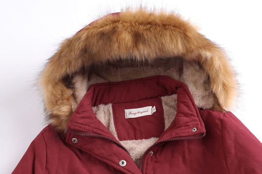 Abrigo de Piel de Cordero Acolchado para Mujer - Image 12