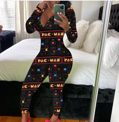 Jumpsuit Casual para Mujer con Estampado y Mangas Largas - Image 42