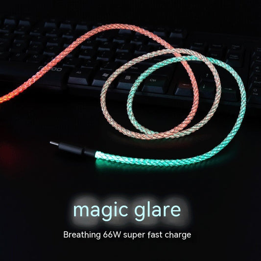 Cable de Carga y Datos RGB con Efecto Color Mágico - Image 2