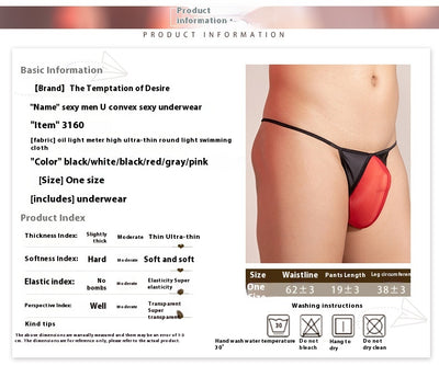 Calzoncillos Hombre Ultradelgados Transparentes Cintura Baja - Image 12