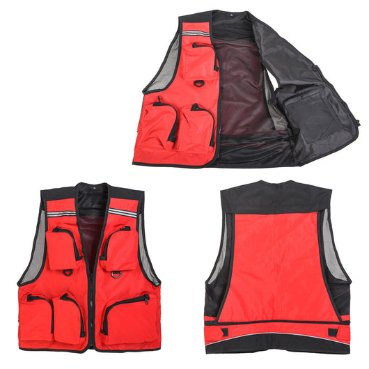 Chaleco de Pesca Multibolsillos Impermeable para Actividades Outdoor - Image 8
