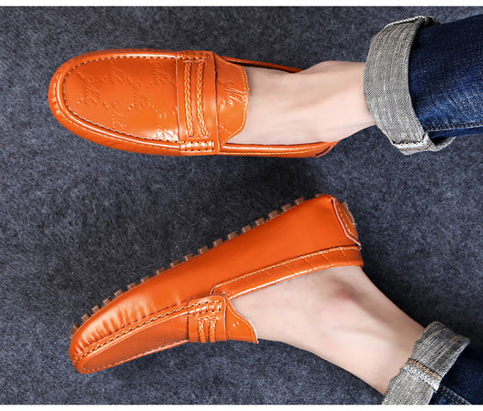 Mocasines de Cuero Auténtico Talla Grande para Conducir Hombre - Image 6