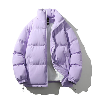 Chaqueta Acolchada de Plumas para Hombre con Cuello Alto - Image 9
