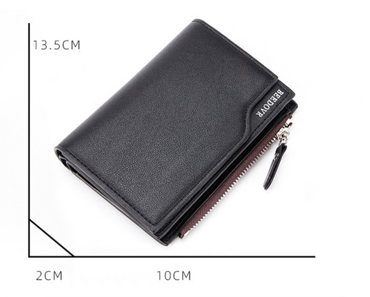 Billetera Corta Multifuncional para Hombre con Cierre - Image 8
