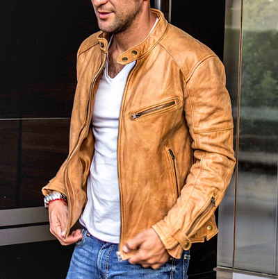 Chaqueta de Cuero para Motociclista - Image 9