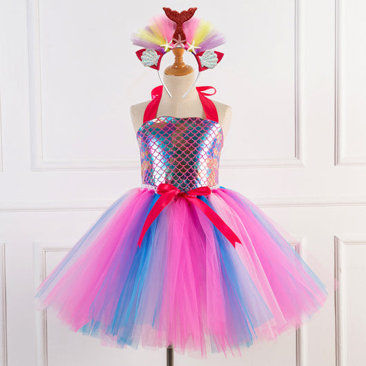 Vestido Infantil con Escamas de Pez - Diseño Elegante y Cómodo - Image 7